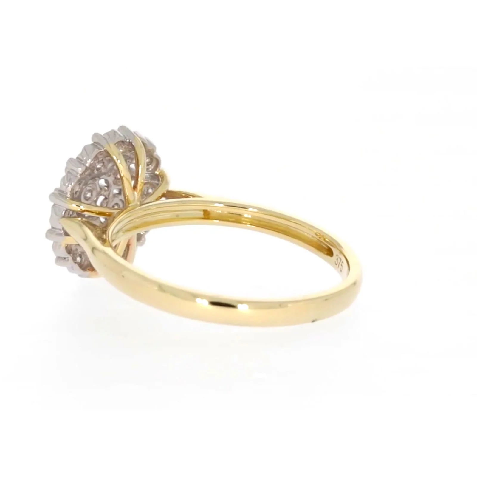 9ct Two Tone Gold Round Brilliant Cut 0.10 CARAT tw of Diamonds Ring - Image 29