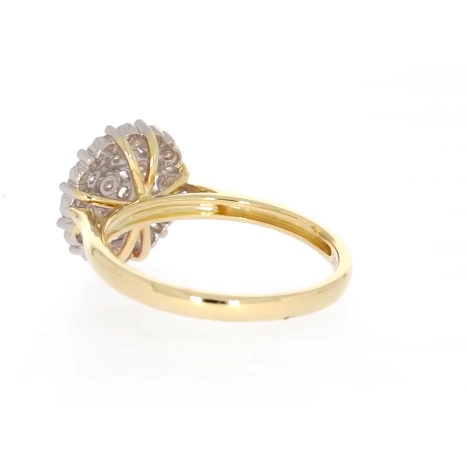 9ct Two Tone Gold Round Brilliant Cut 0.10 CARAT tw of Diamonds Ring - Image 31