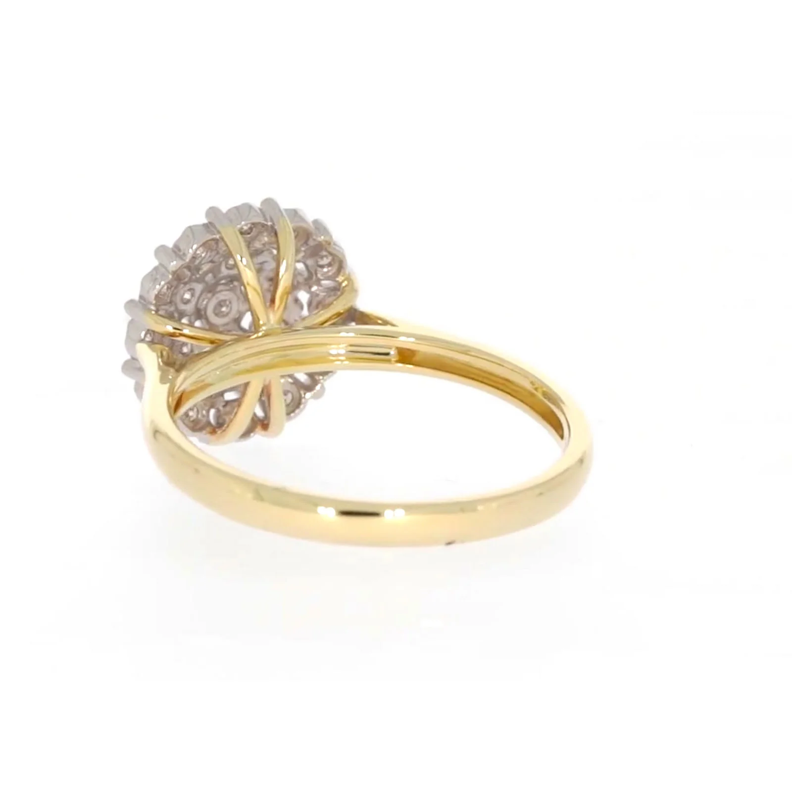 9ct Two Tone Gold Round Brilliant Cut 0.10 CARAT tw of Diamonds Ring - Image 33
