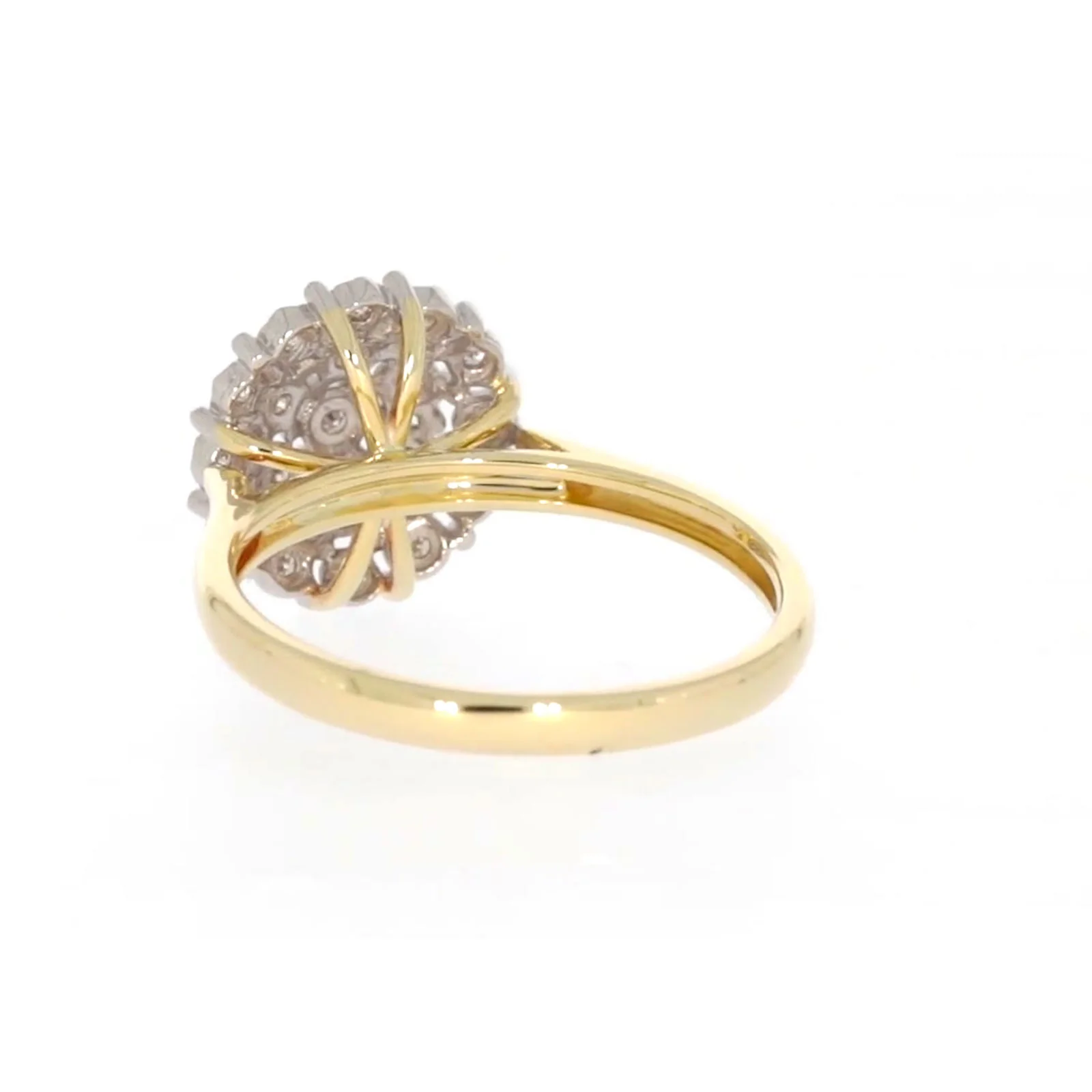 9ct Two Tone Gold Round Brilliant Cut 0.10 CARAT tw of Diamonds Ring - Image 34