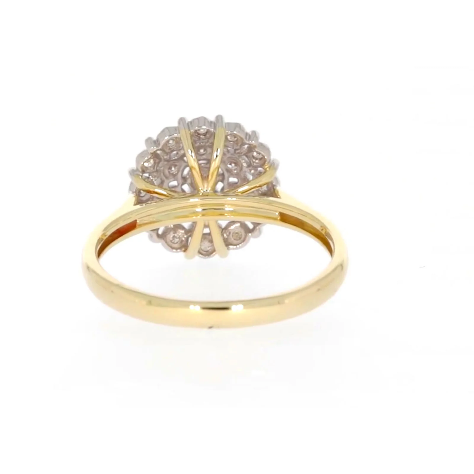 9ct Two Tone Gold Round Brilliant Cut 0.10 CARAT tw of Diamonds Ring - Image 38