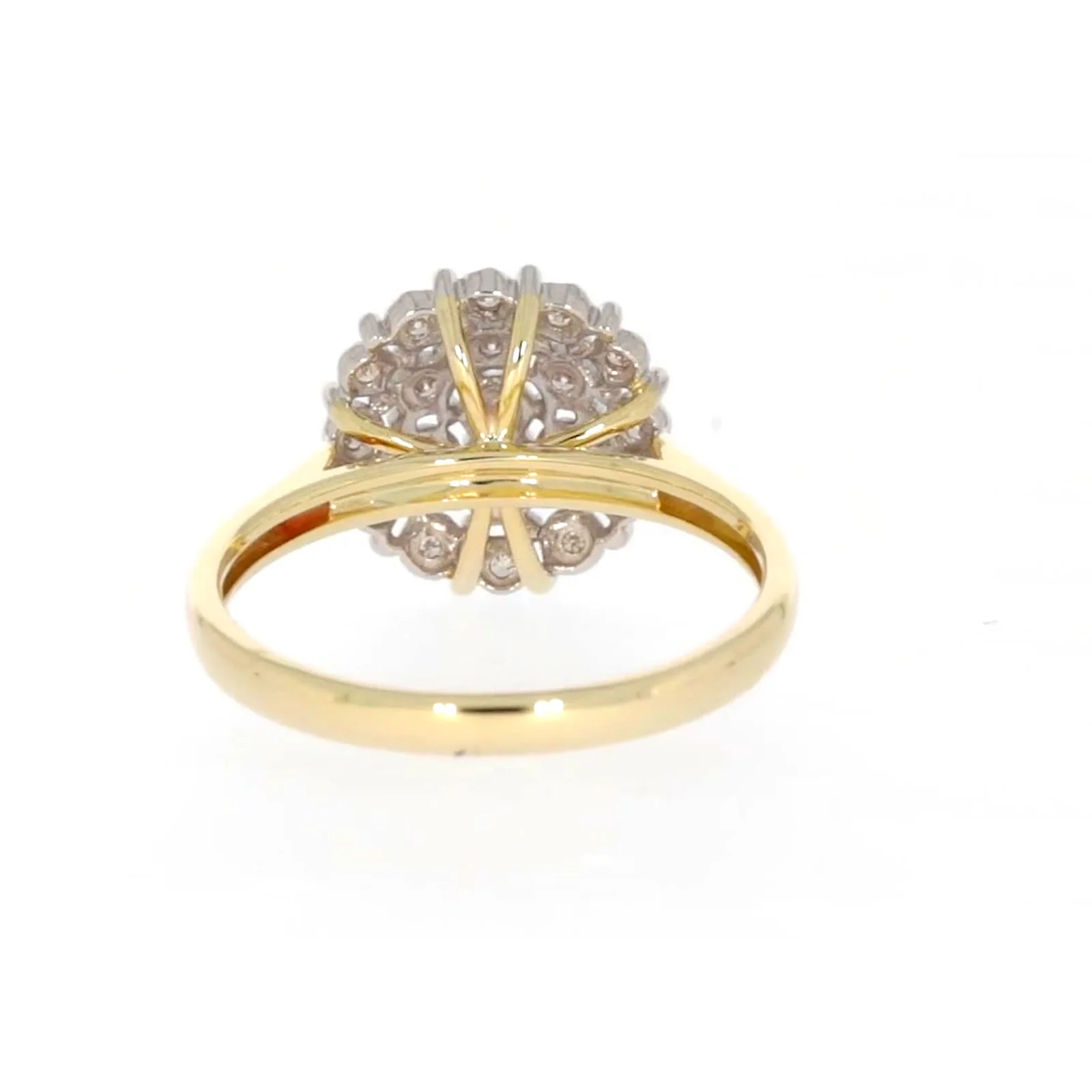 9ct Two Tone Gold Round Brilliant Cut 0.10 CARAT tw of Diamonds Ring - Image 39