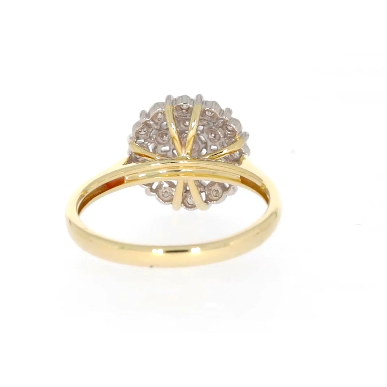 9ct Two Tone Gold Round Brilliant Cut 0.10 CARAT tw of Diamonds Ring - Image 40