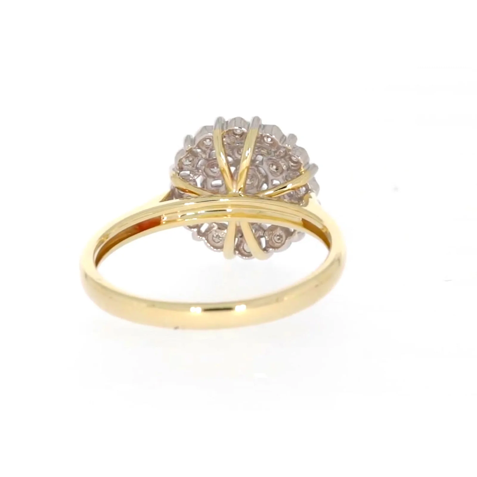 9ct Two Tone Gold Round Brilliant Cut 0.10 CARAT tw of Diamonds Ring - Image 41
