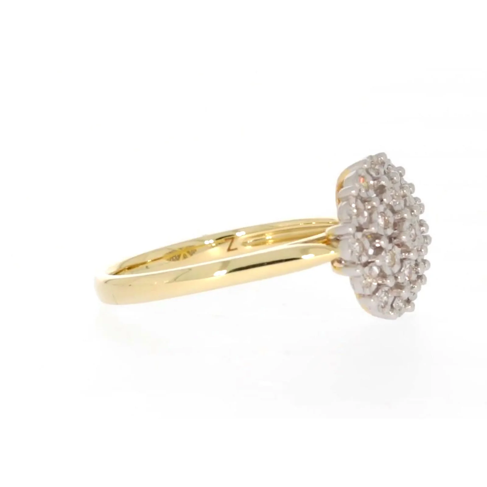 9ct Two Tone Gold Round Brilliant Cut 0.10 CARAT tw of Diamonds Ring - Image 63