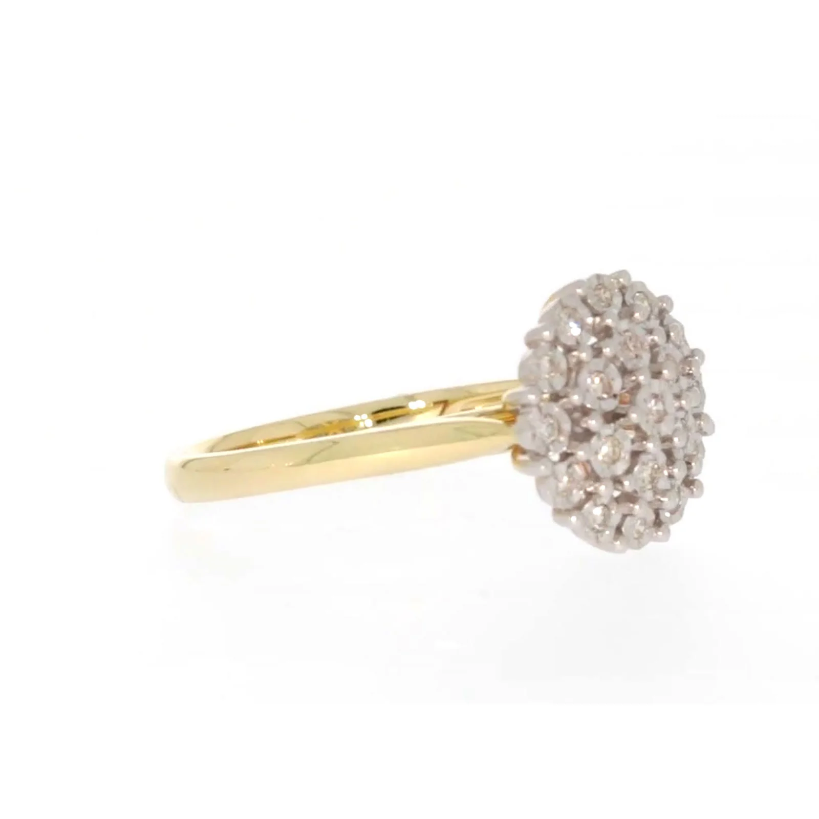 9ct Two Tone Gold Round Brilliant Cut 0.10 CARAT tw of Diamonds Ring - Image 66