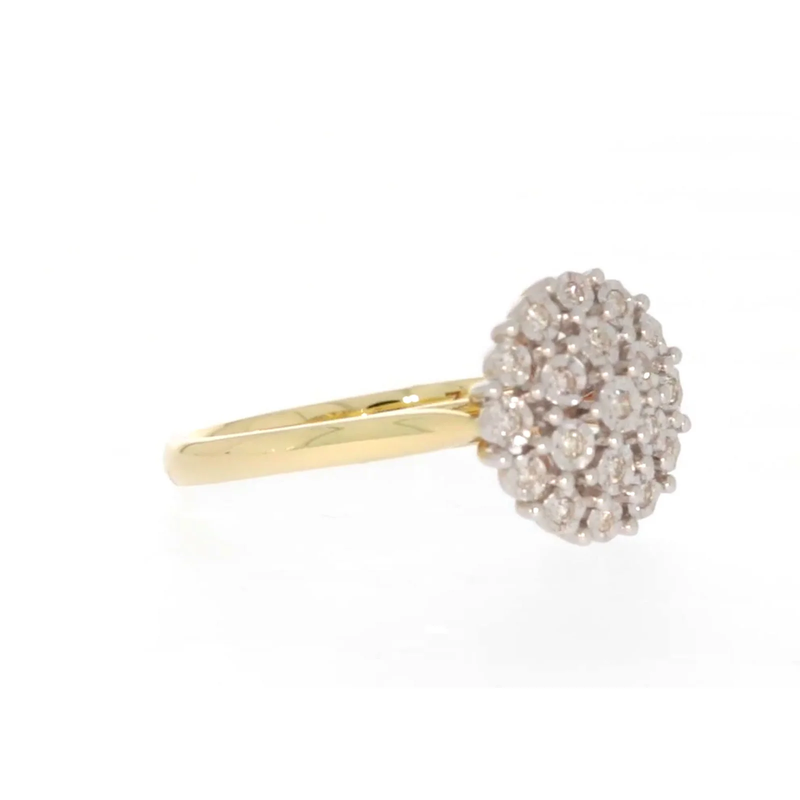 9ct Two Tone Gold Round Brilliant Cut 0.10 CARAT tw of Diamonds Ring - Image 67