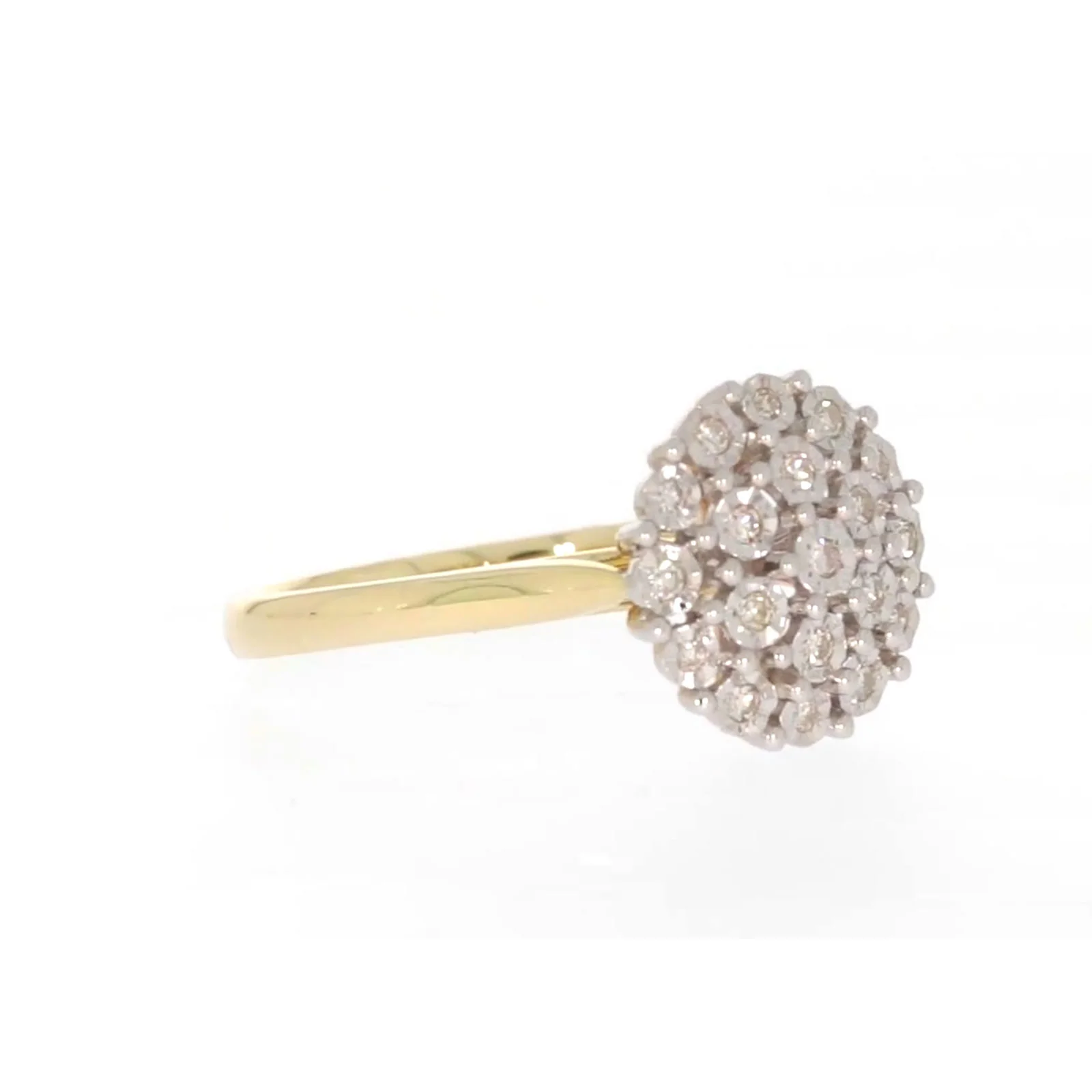 9ct Two Tone Gold Round Brilliant Cut 0.10 CARAT tw of Diamonds Ring - Image 68
