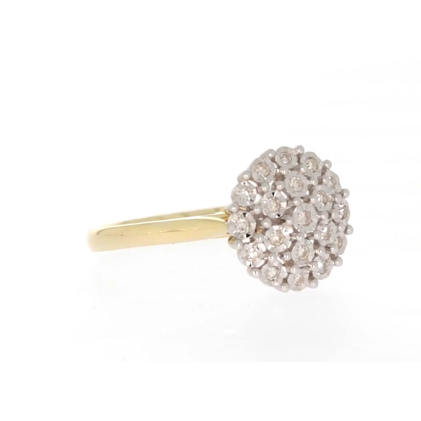 9ct Two Tone Gold Round Brilliant Cut 0.10 CARAT tw of Diamonds Ring - Image 69