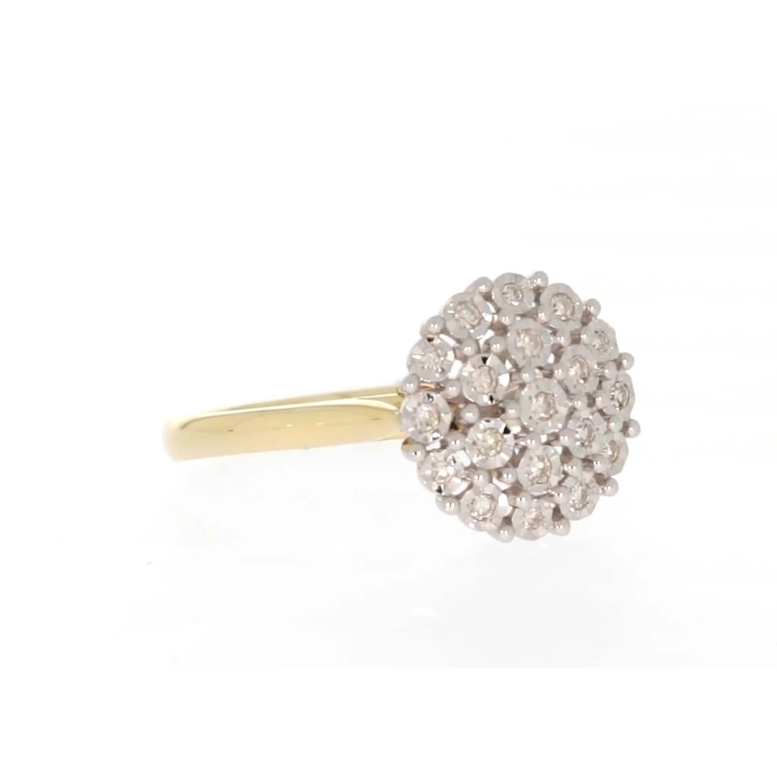 9ct Two Tone Gold Round Brilliant Cut 0.10 CARAT tw of Diamonds Ring - Image 70