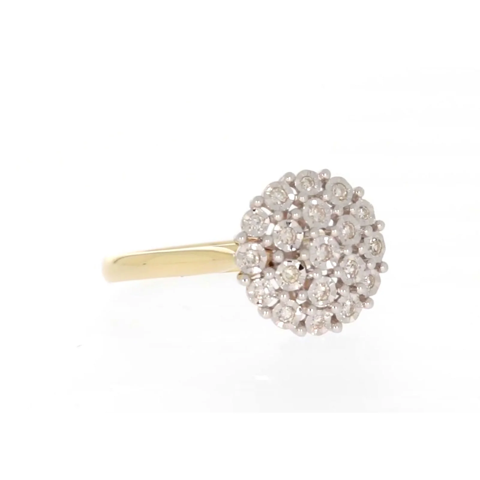 9ct Two Tone Gold Round Brilliant Cut 0.10 CARAT tw of Diamonds Ring - Image 71