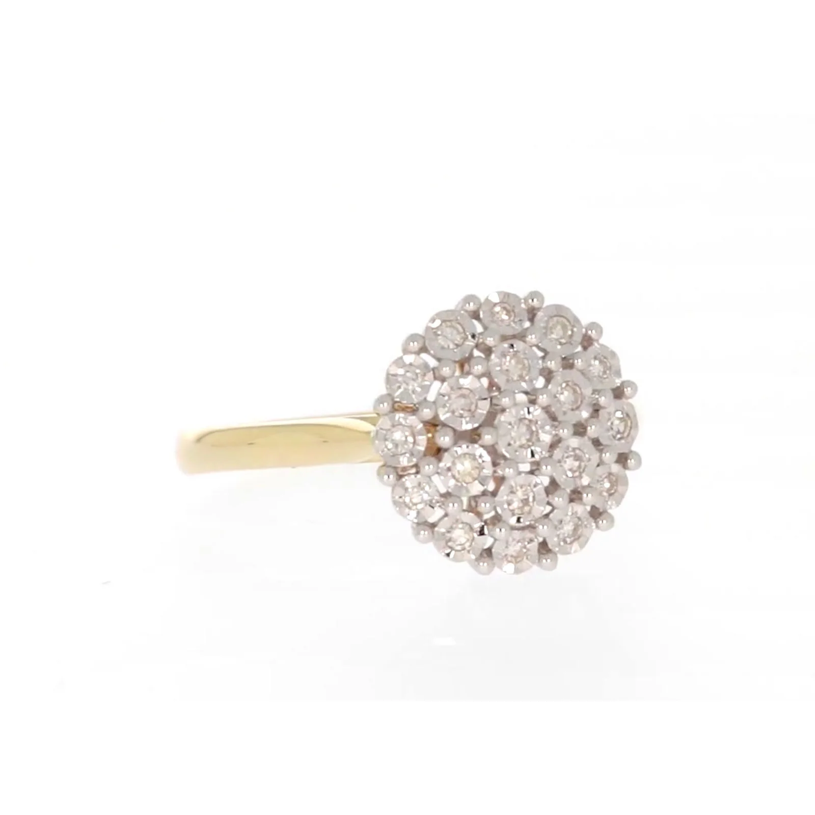 9ct Two Tone Gold Round Brilliant Cut 0.10 CARAT tw of Diamonds Ring - Image 72