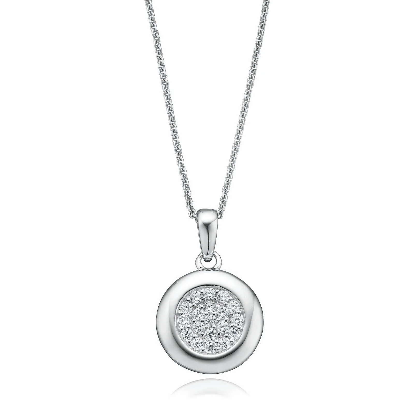 Sterling Silver Cubic Zirconia Pendant