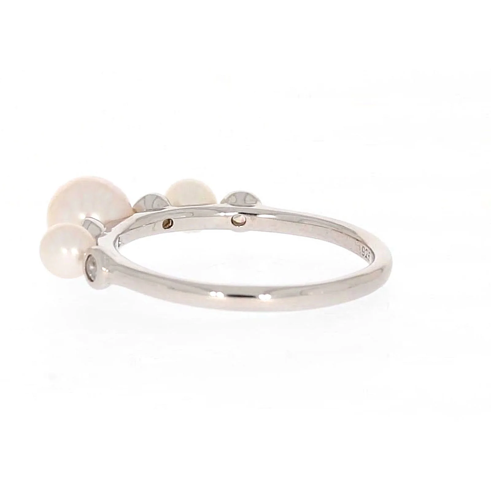 Sterling Silver Fresh Water Pear and Cubic Zirconia ring - Image 27