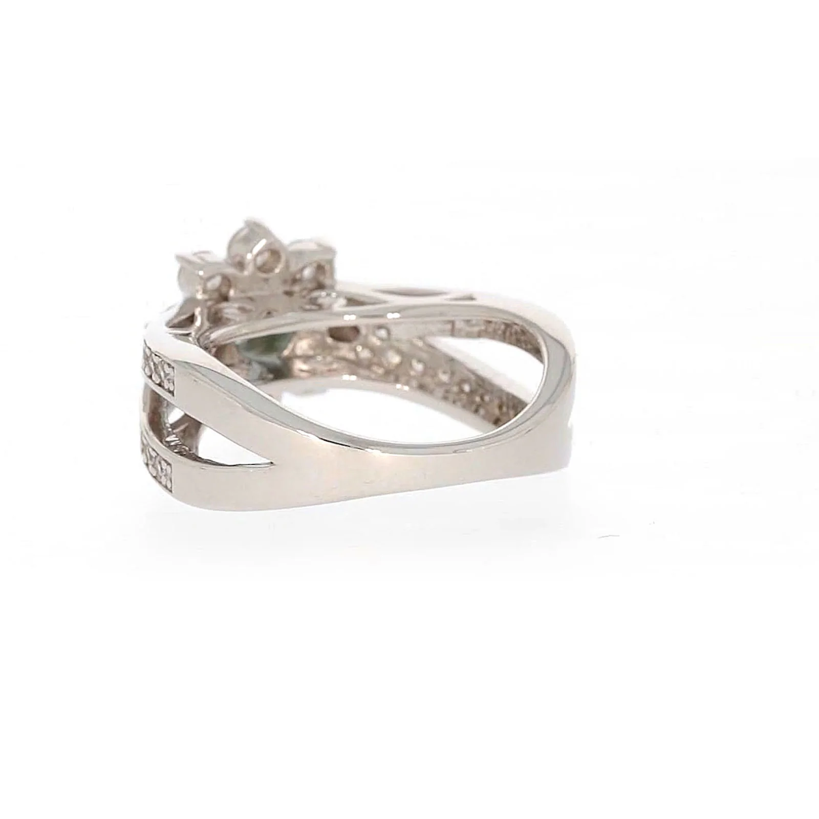 Sterling Silver Light Blue Cubic Zirconia Ring - Image 33