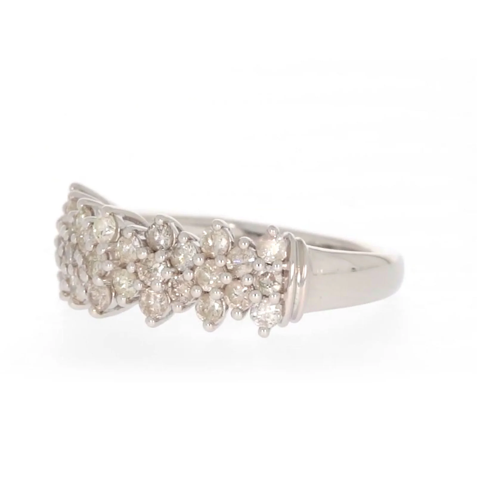 Sterling Silver Round Brilliant Cut 1 Carat tw of Diamonds Ring - Image 10