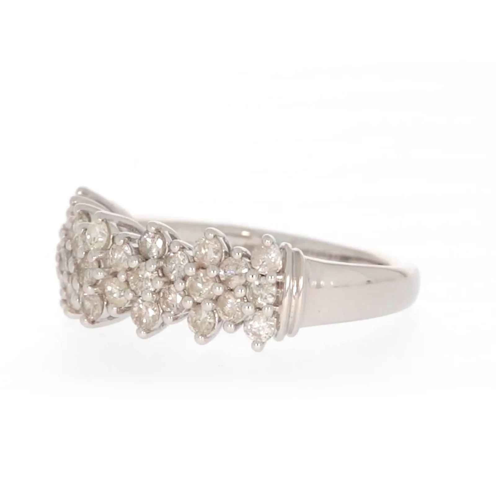 Sterling Silver Round Brilliant Cut 1 Carat tw of Diamonds Ring - Image 11