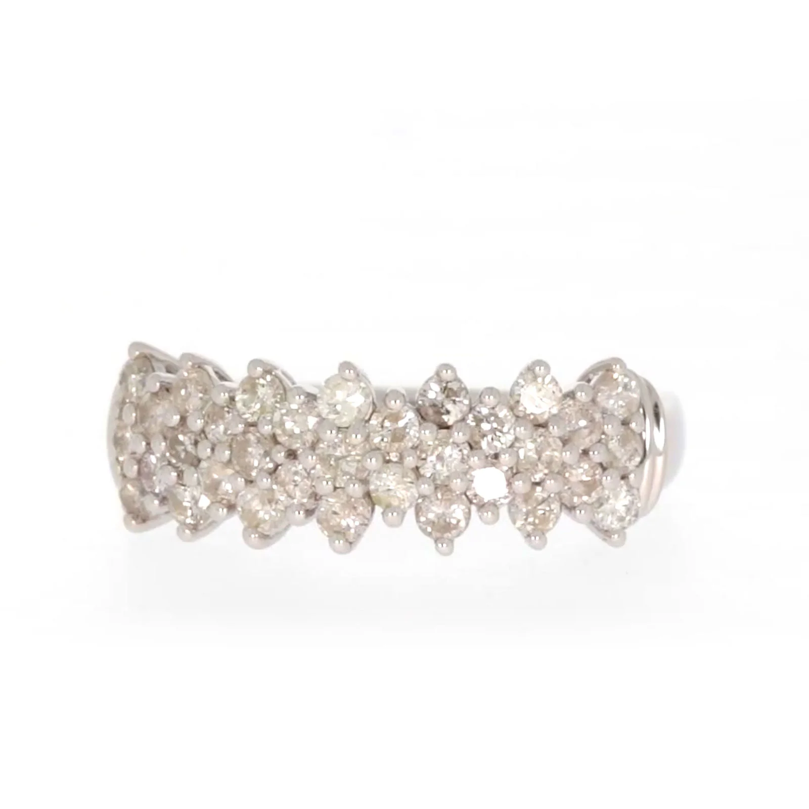 Sterling Silver Round Brilliant Cut 1 Carat tw of Diamonds Ring - Image 3