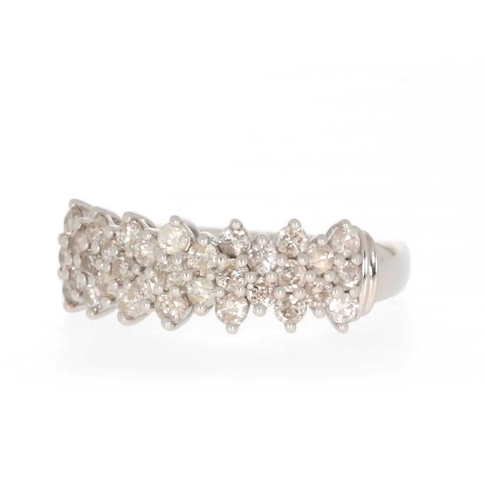 Sterling Silver Round Brilliant Cut 1 Carat tw of Diamonds Ring - Image 5