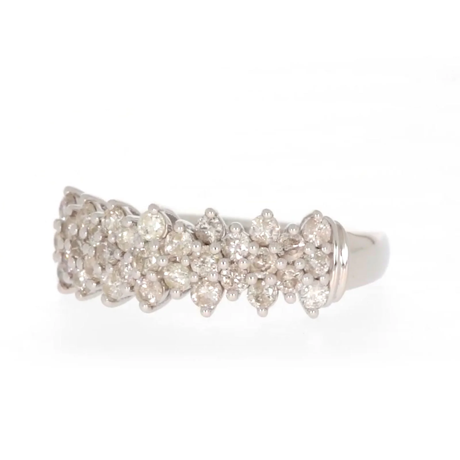 Sterling Silver Round Brilliant Cut 1 Carat tw of Diamonds Ring - Image 6