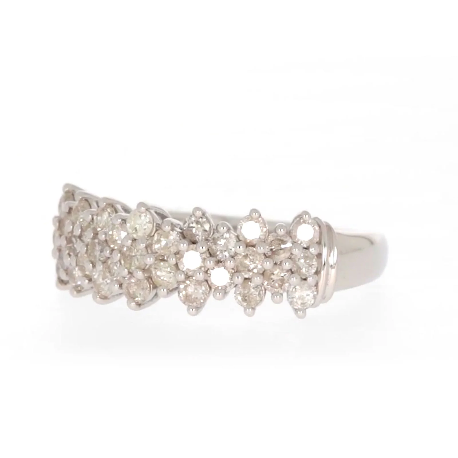 Sterling Silver Round Brilliant Cut 1 Carat tw of Diamonds Ring - Image 7