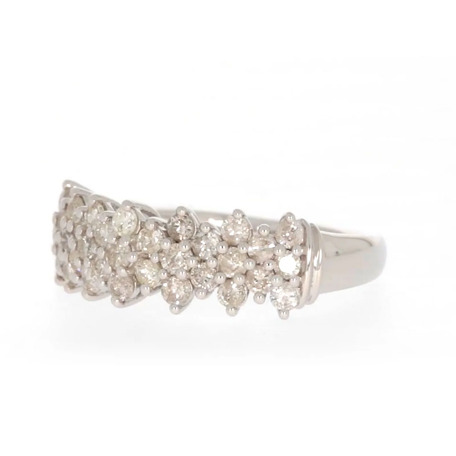 Sterling Silver Round Brilliant Cut 1 Carat tw of Diamonds Ring - Image 8