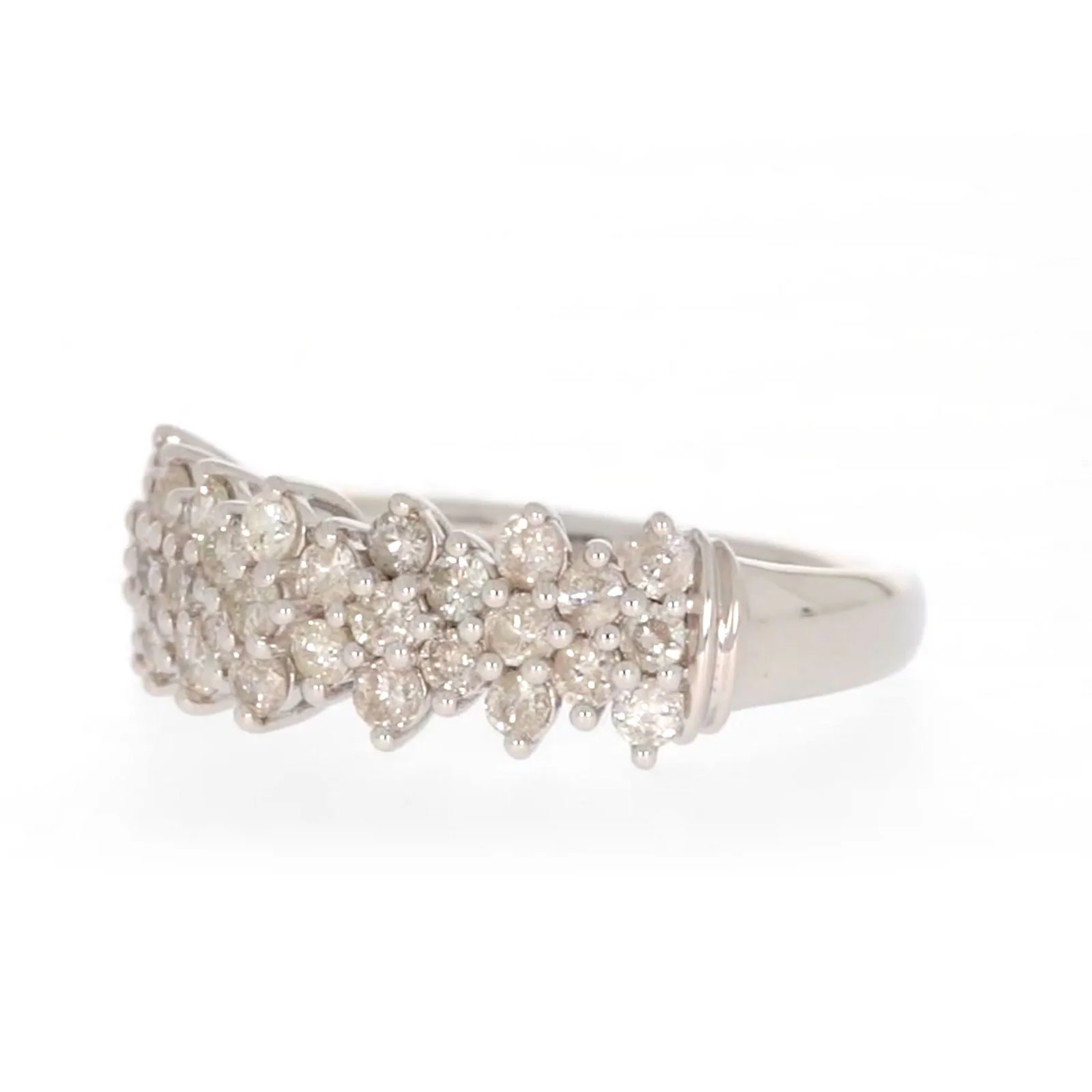 Sterling Silver Round Brilliant Cut 1 Carat tw of Diamonds Ring - Image 9