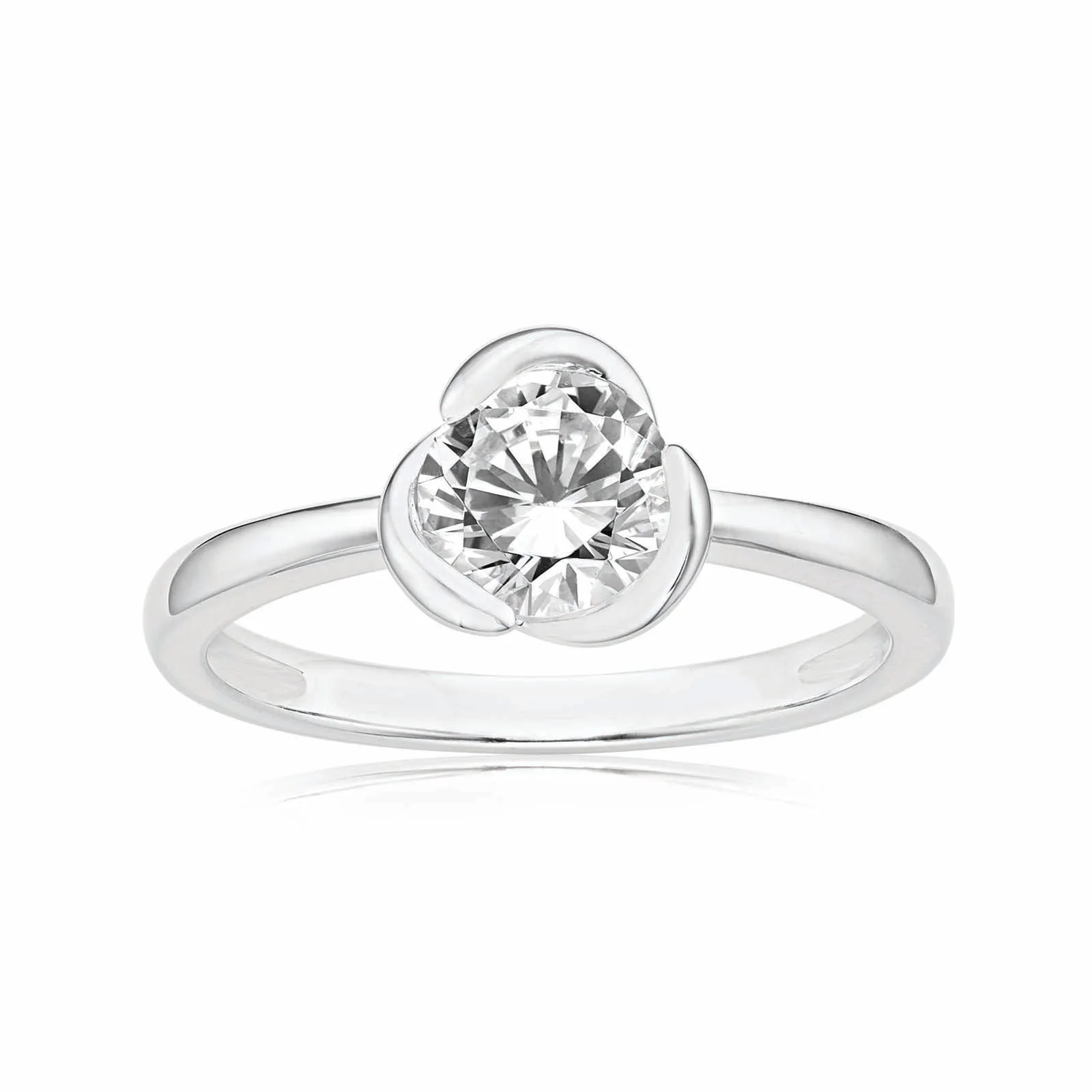 Sterling Silver Cubic Zirconia Ring