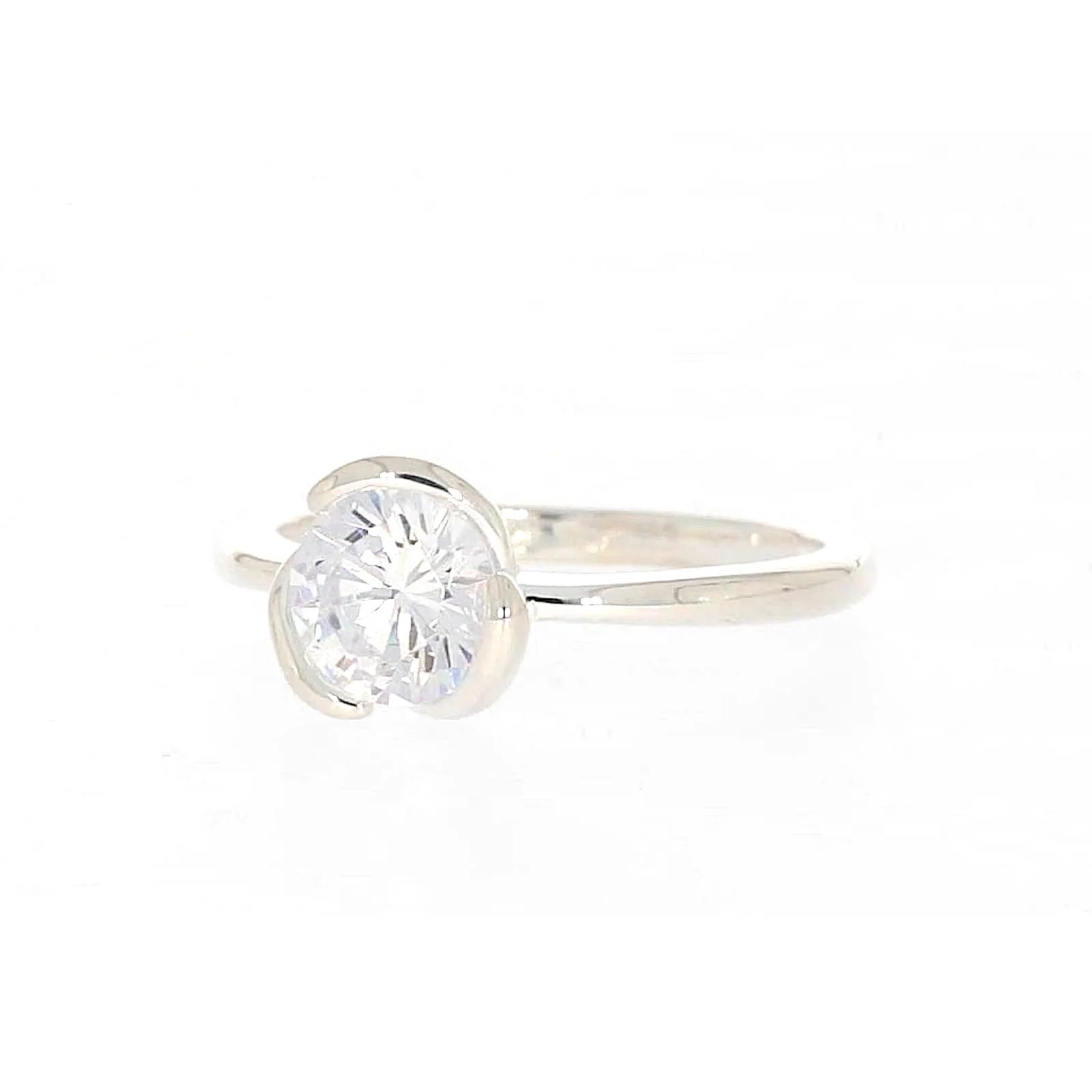 Sterling Silver Cubic Zirconia Ring - Image 6