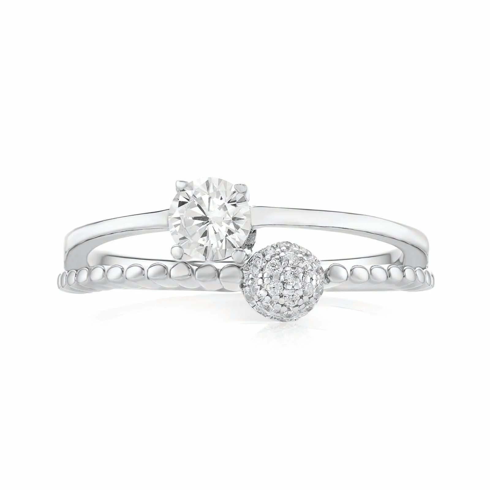 Sterling Silver Cubic Zirconia Ring