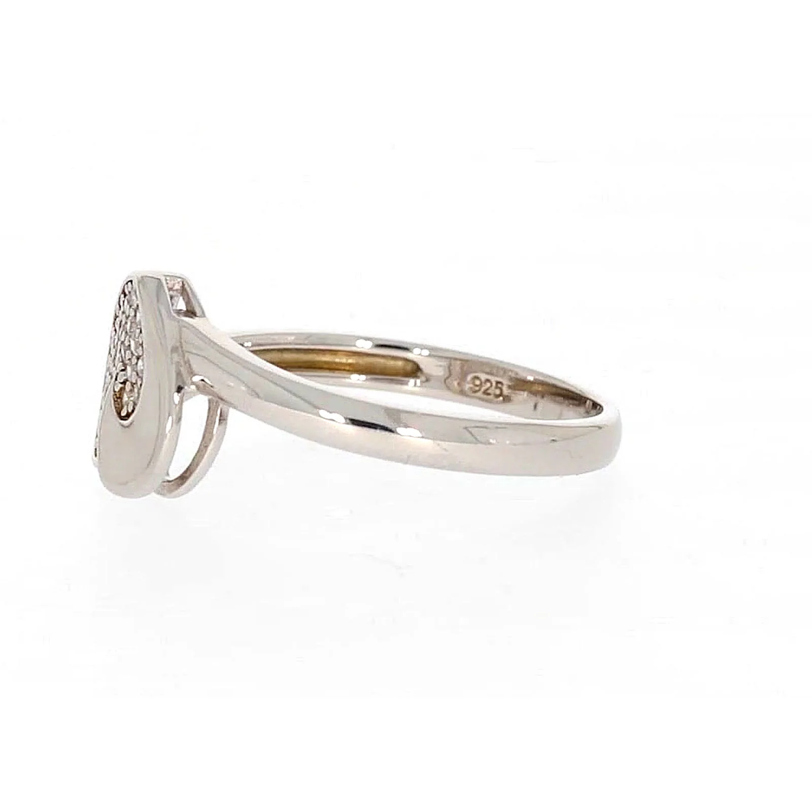 Sterling Silver Cubiz Zirconia Heart Ring - Image 16