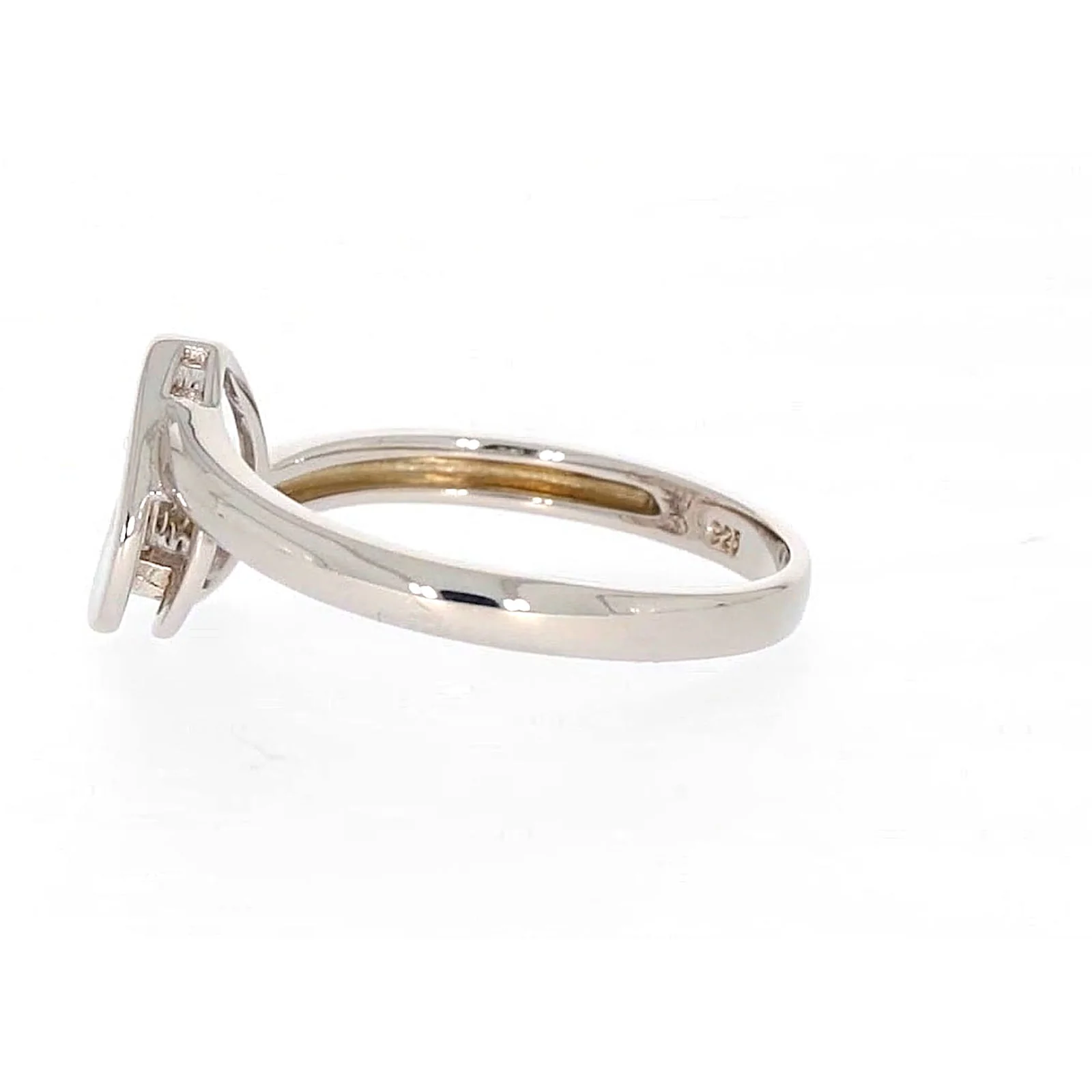 Sterling Silver Cubiz Zirconia Heart Ring - Image 21
