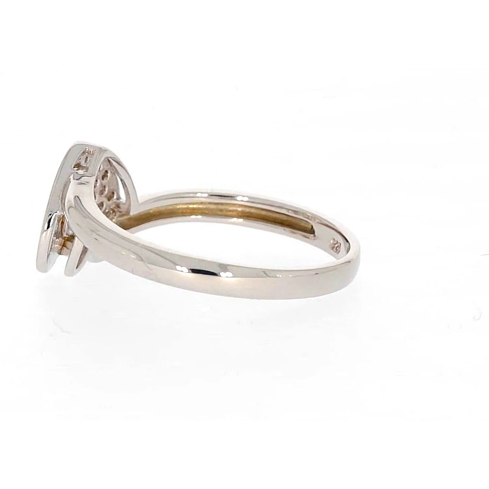 Sterling Silver Cubiz Zirconia Heart Ring - Image 24