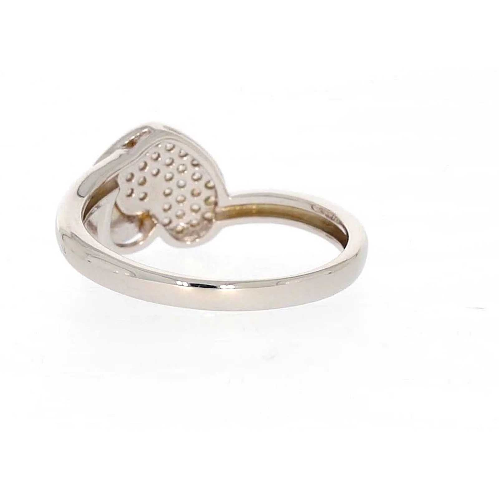 Sterling Silver Cubiz Zirconia Heart Ring - Image 33