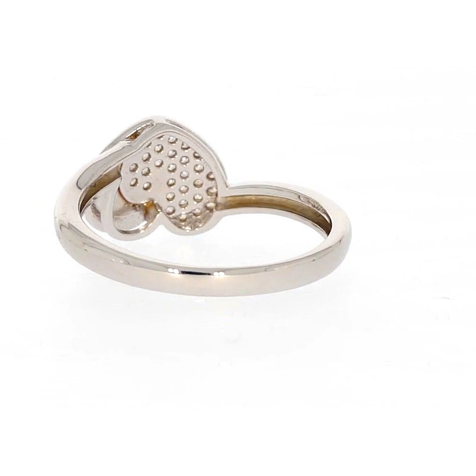 Sterling Silver Cubiz Zirconia Heart Ring - Image 34