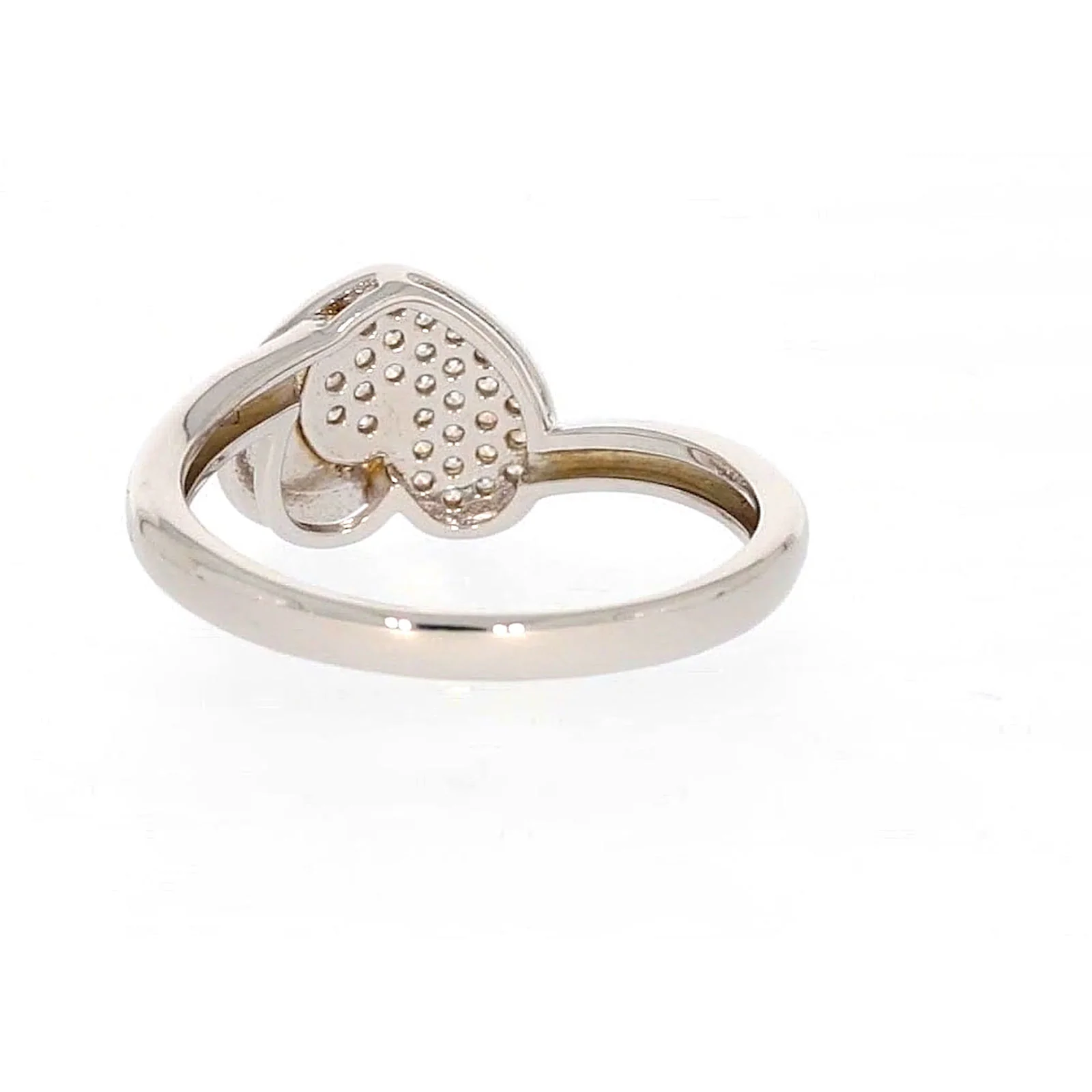Sterling Silver Cubiz Zirconia Heart Ring - Image 35