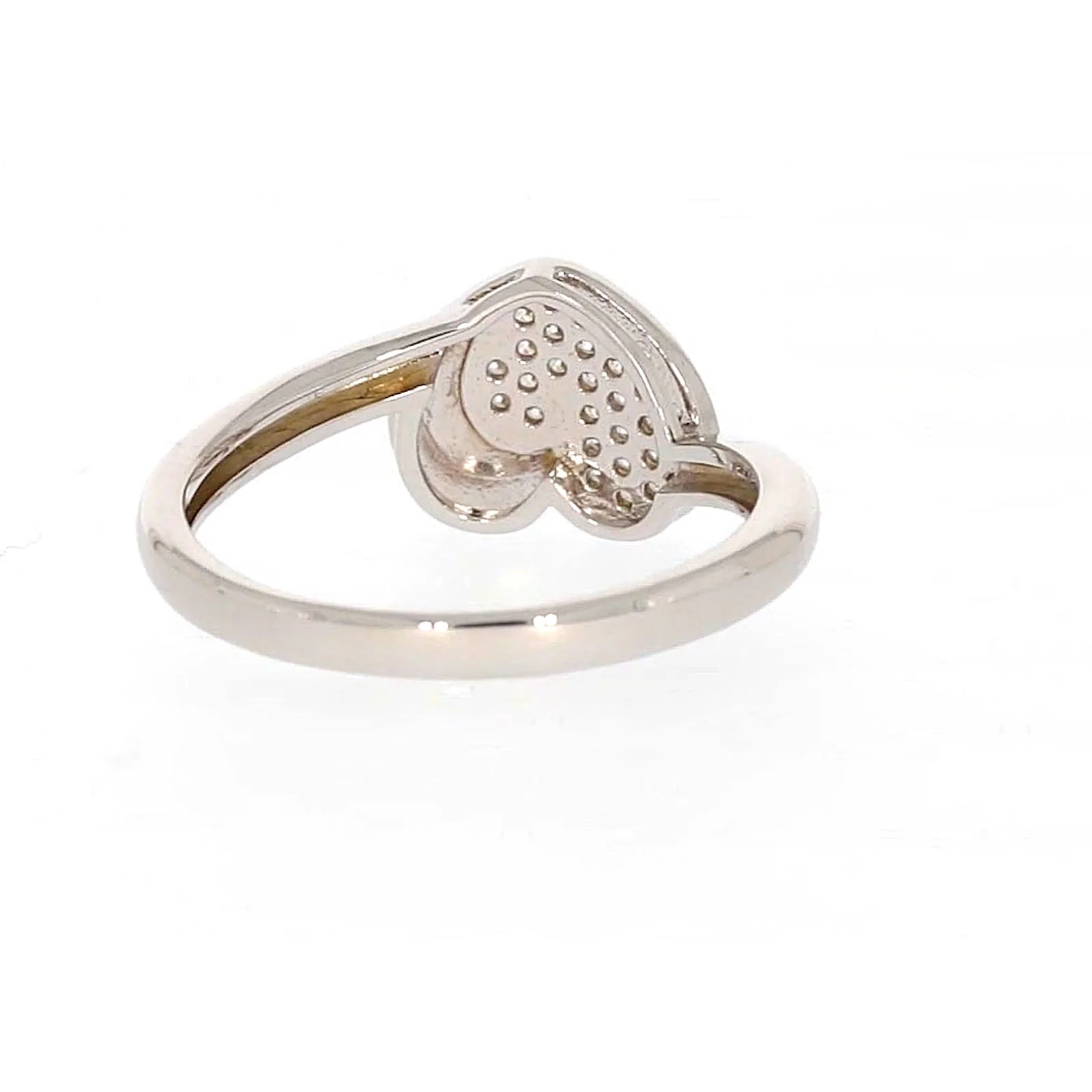 Sterling Silver Cubiz Zirconia Heart Ring - Image 41