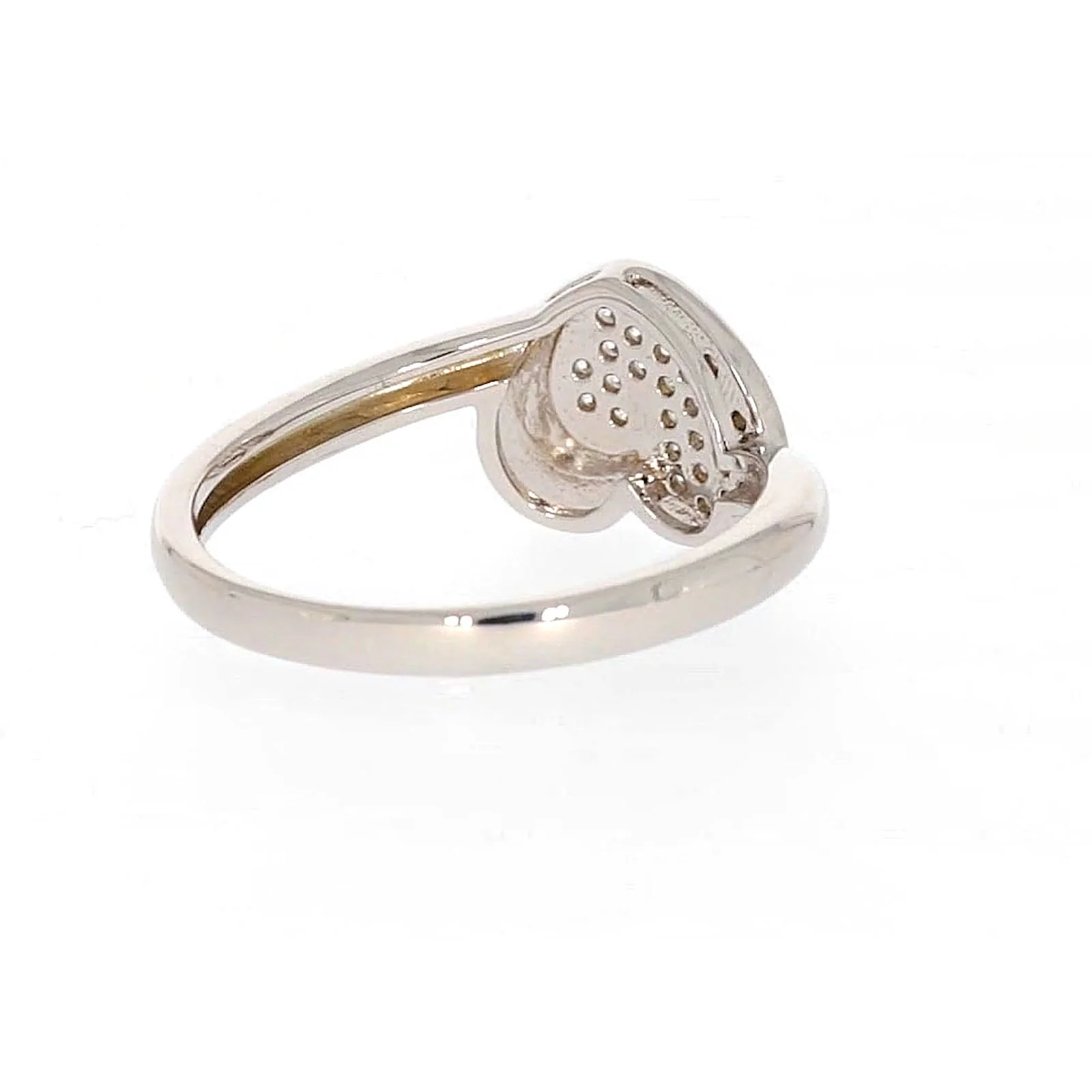 Sterling Silver Cubiz Zirconia Heart Ring - Image 44