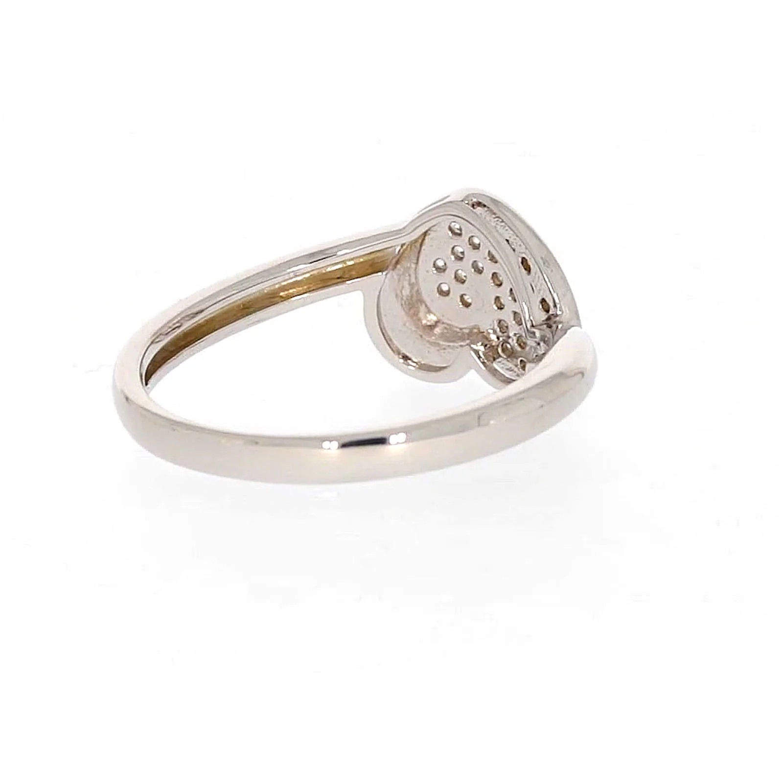 Sterling Silver Cubiz Zirconia Heart Ring - Image 45