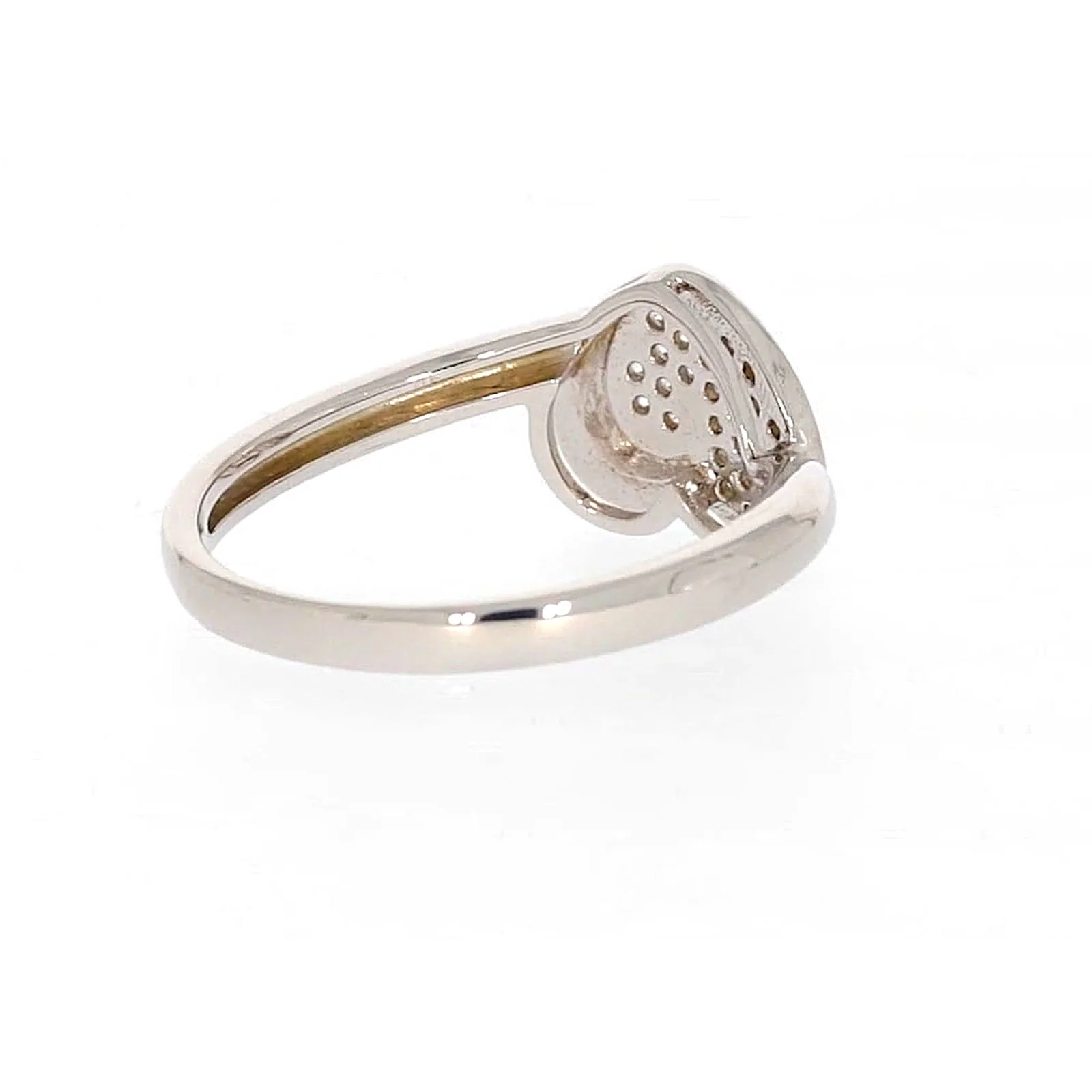 Sterling Silver Cubiz Zirconia Heart Ring - Image 46