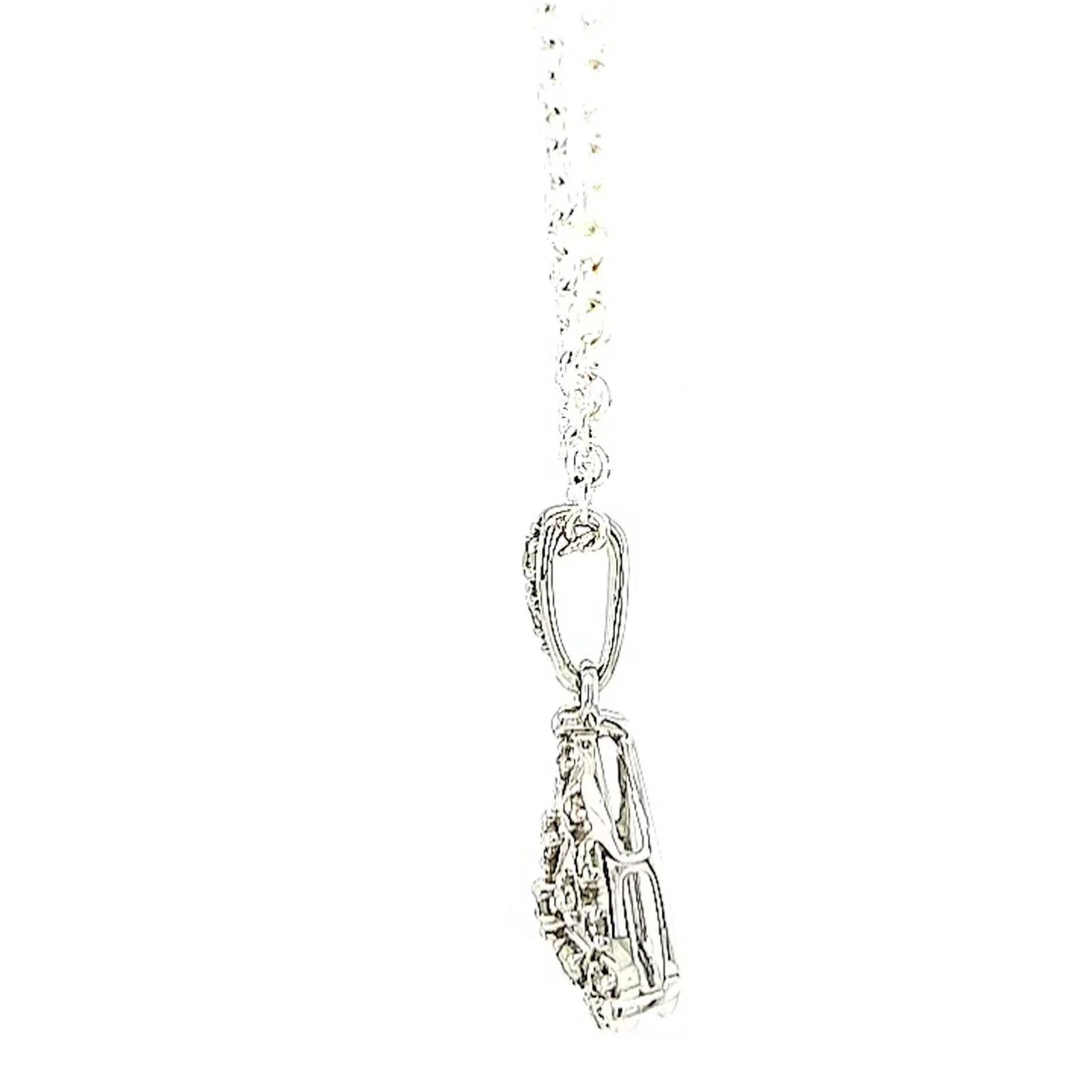 9ct White Gold Round Brilliant Cut 0.10 CARAT tw of Diamonds Pendant - Image 20