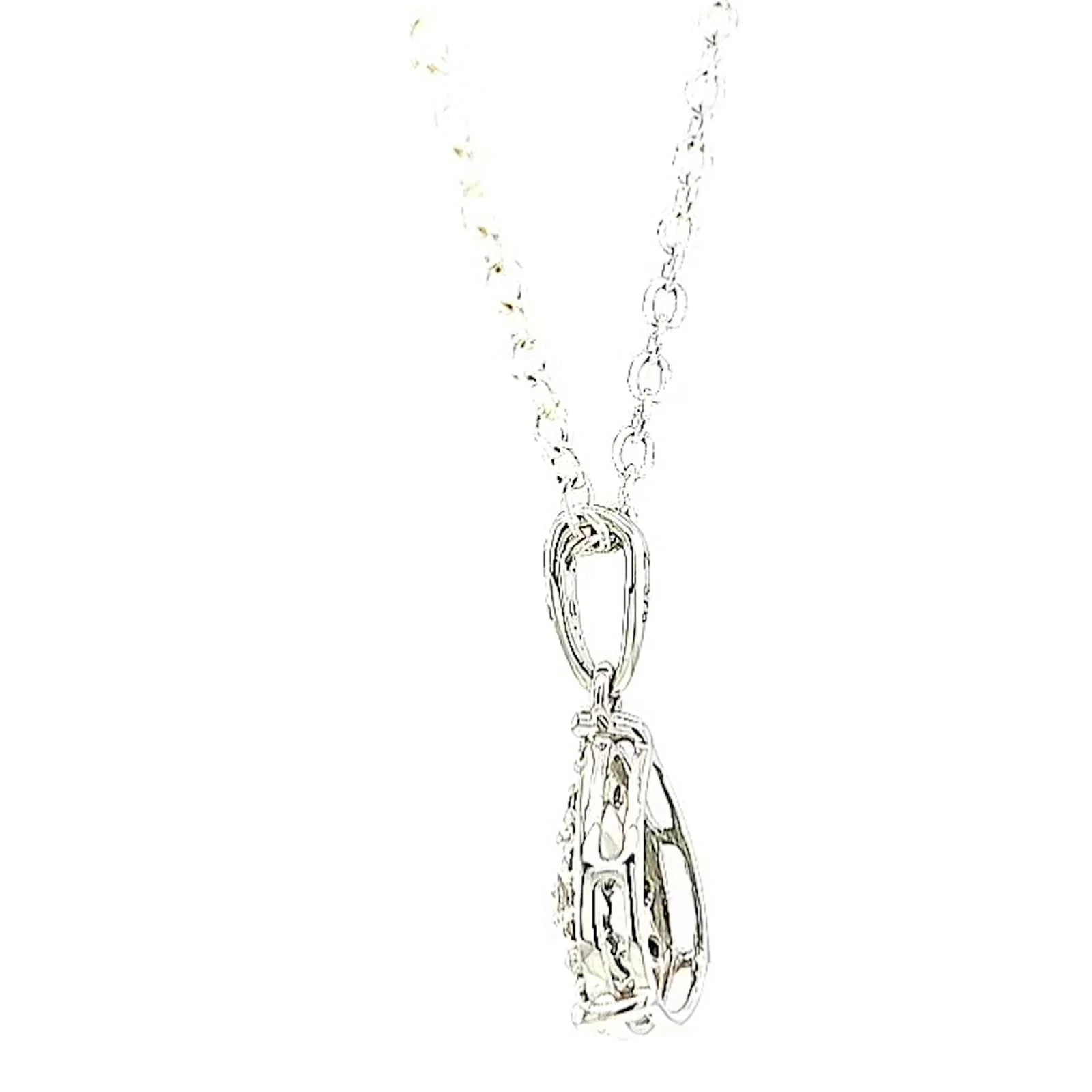 9ct White Gold Round Brilliant Cut 0.10 CARAT tw of Diamonds Pendant - Image 26