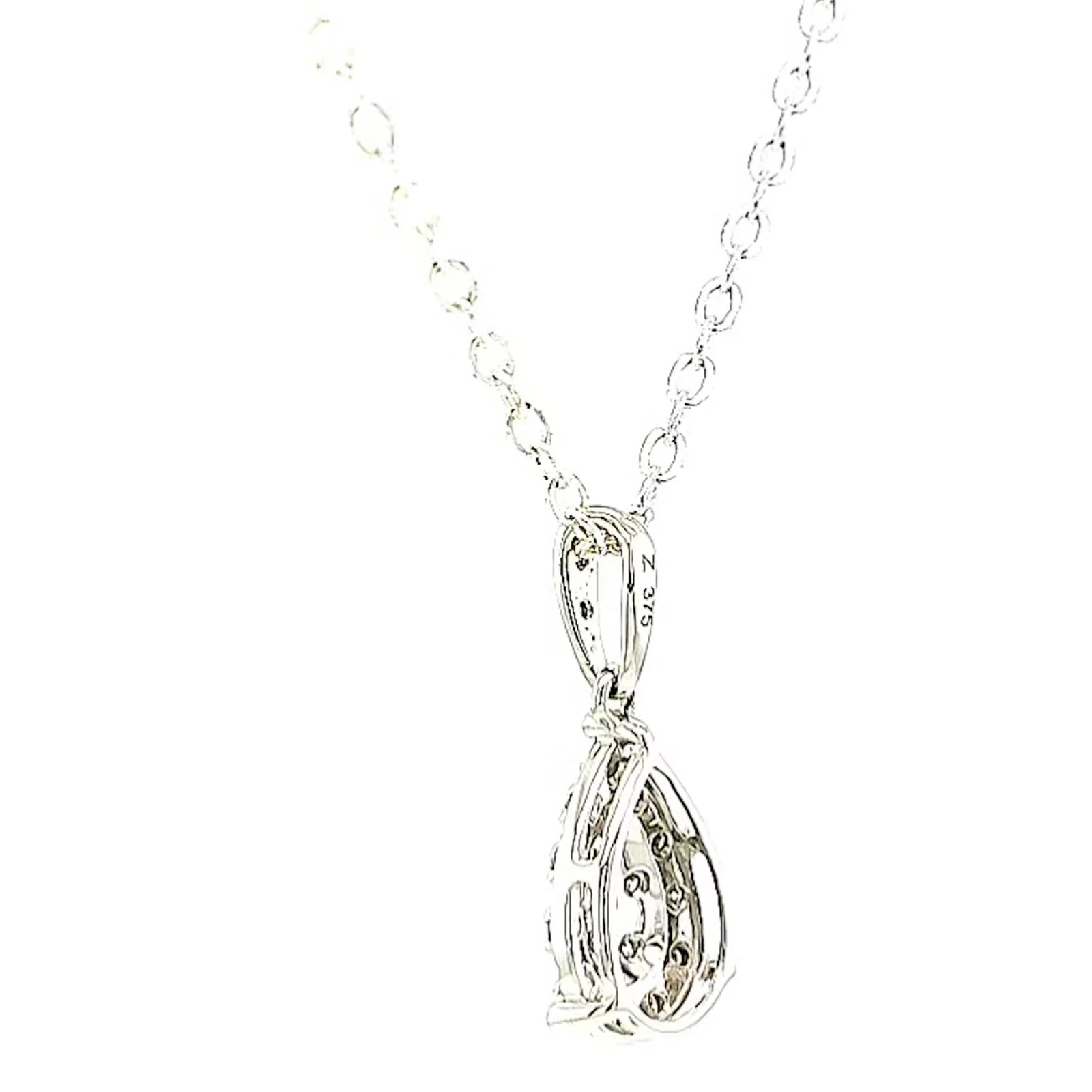 9ct White Gold Round Brilliant Cut 0.10 CARAT tw of Diamonds Pendant - Image 30