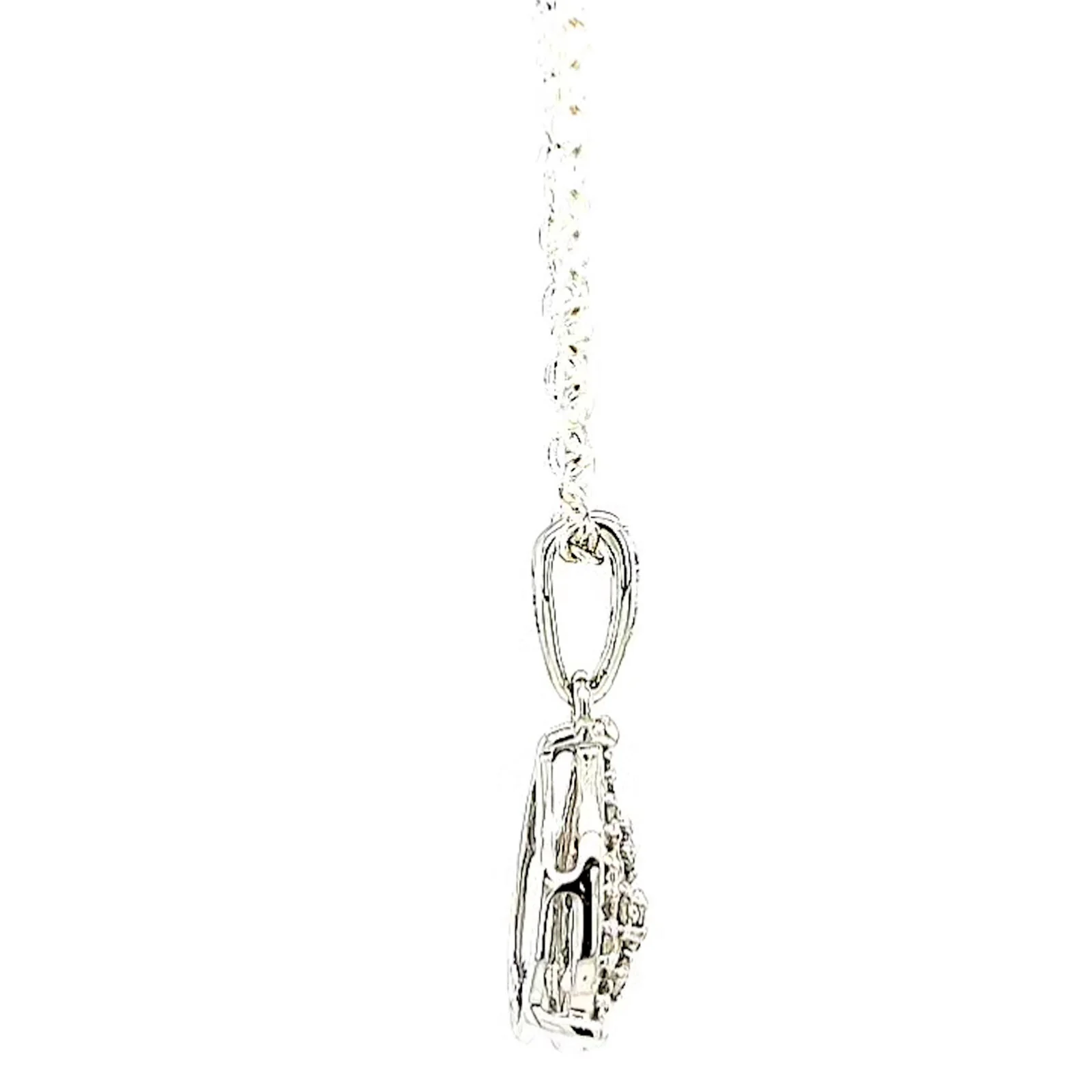 9ct White Gold Round Brilliant Cut 0.10 CARAT tw of Diamonds Pendant - Image 57