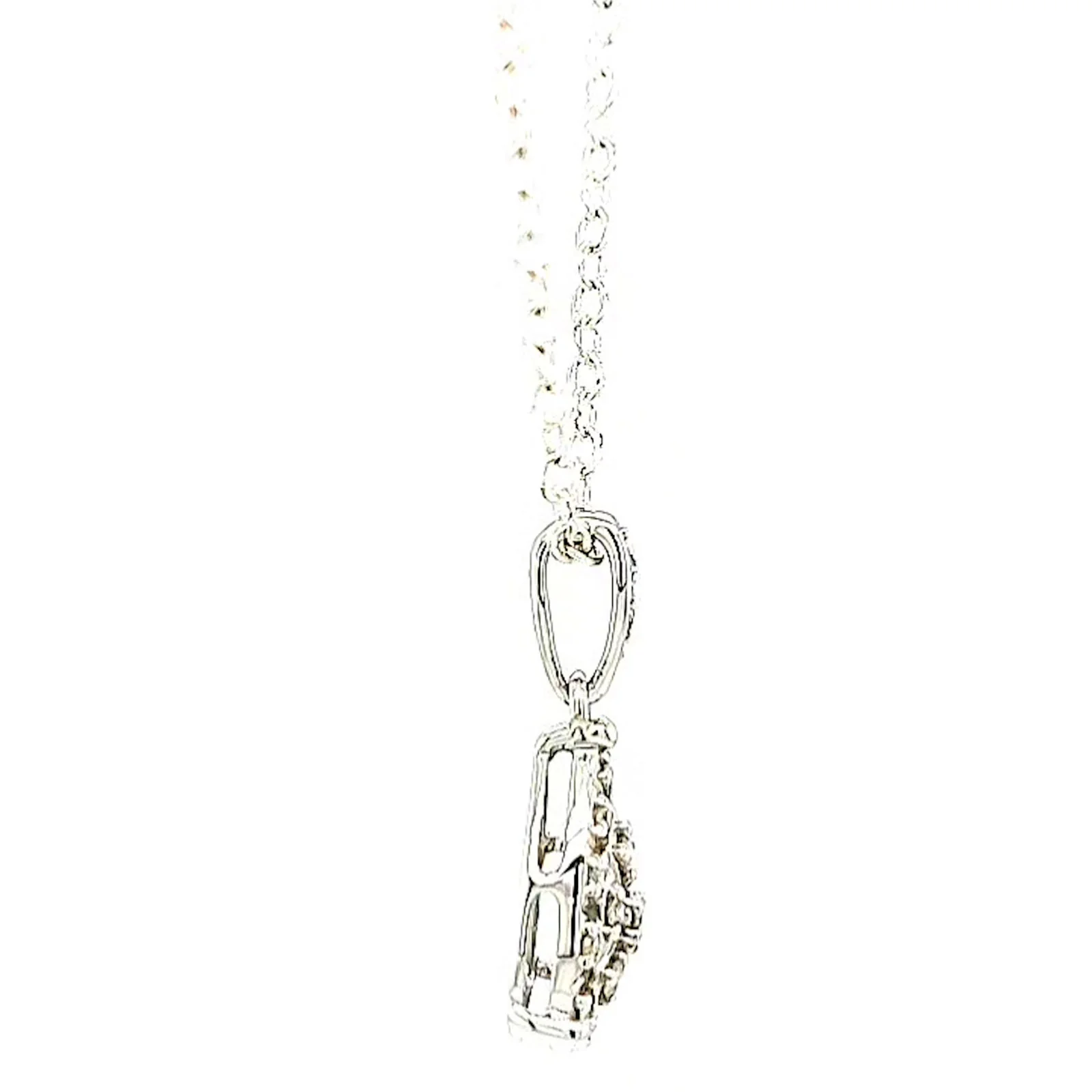 9ct White Gold Round Brilliant Cut 0.10 CARAT tw of Diamonds Pendant - Image 59