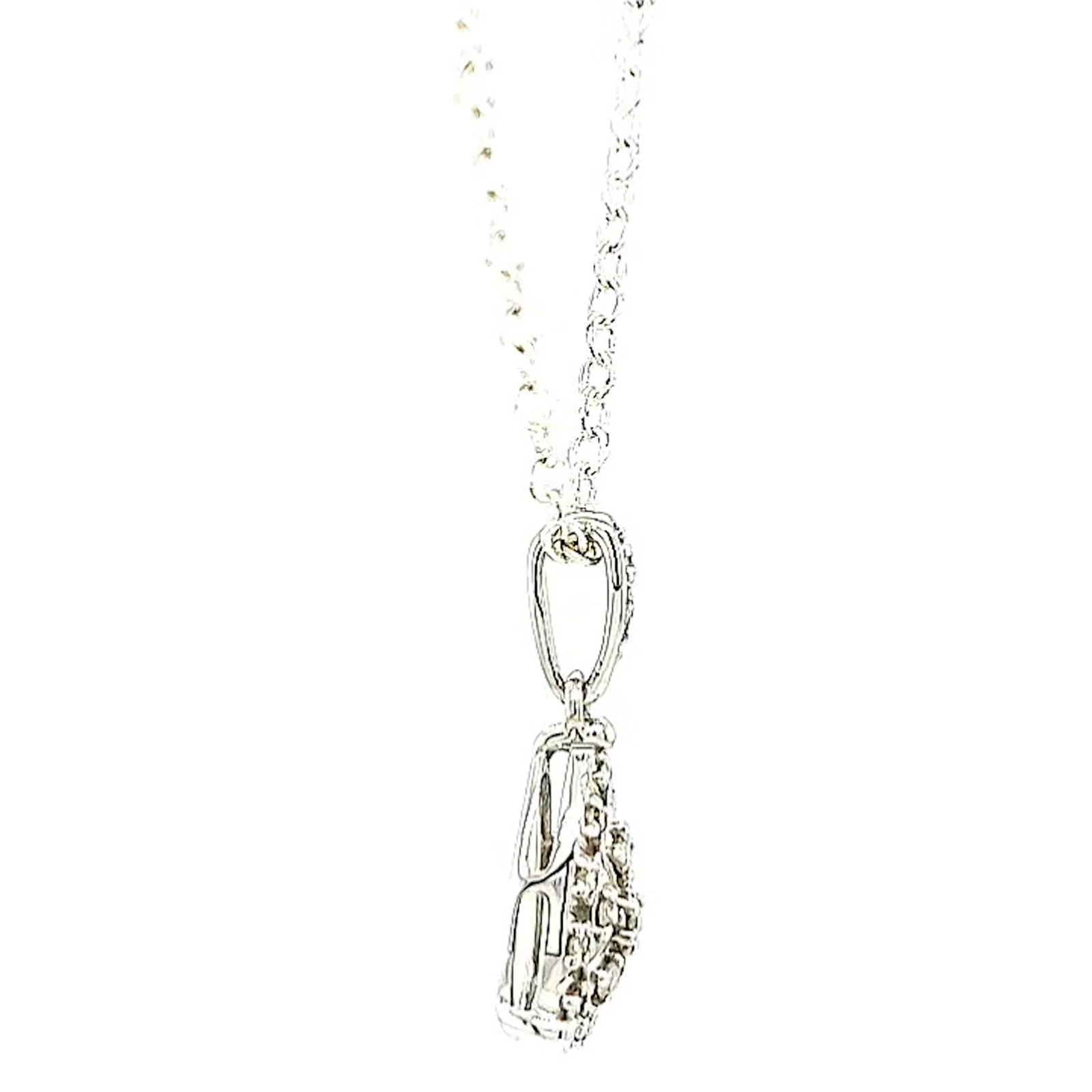 9ct White Gold Round Brilliant Cut 0.10 CARAT tw of Diamonds Pendant - Image 60