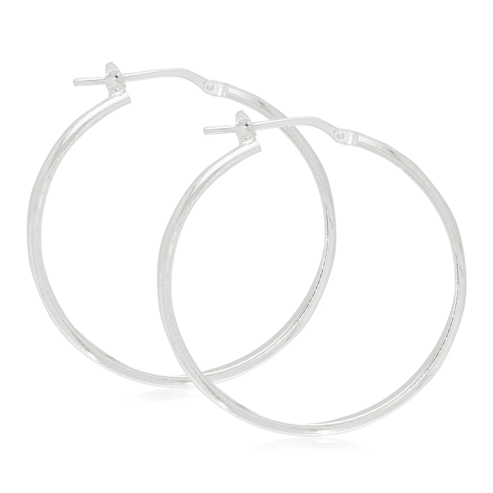 Sterling Silver30x1.5 mm Hoop Earrings