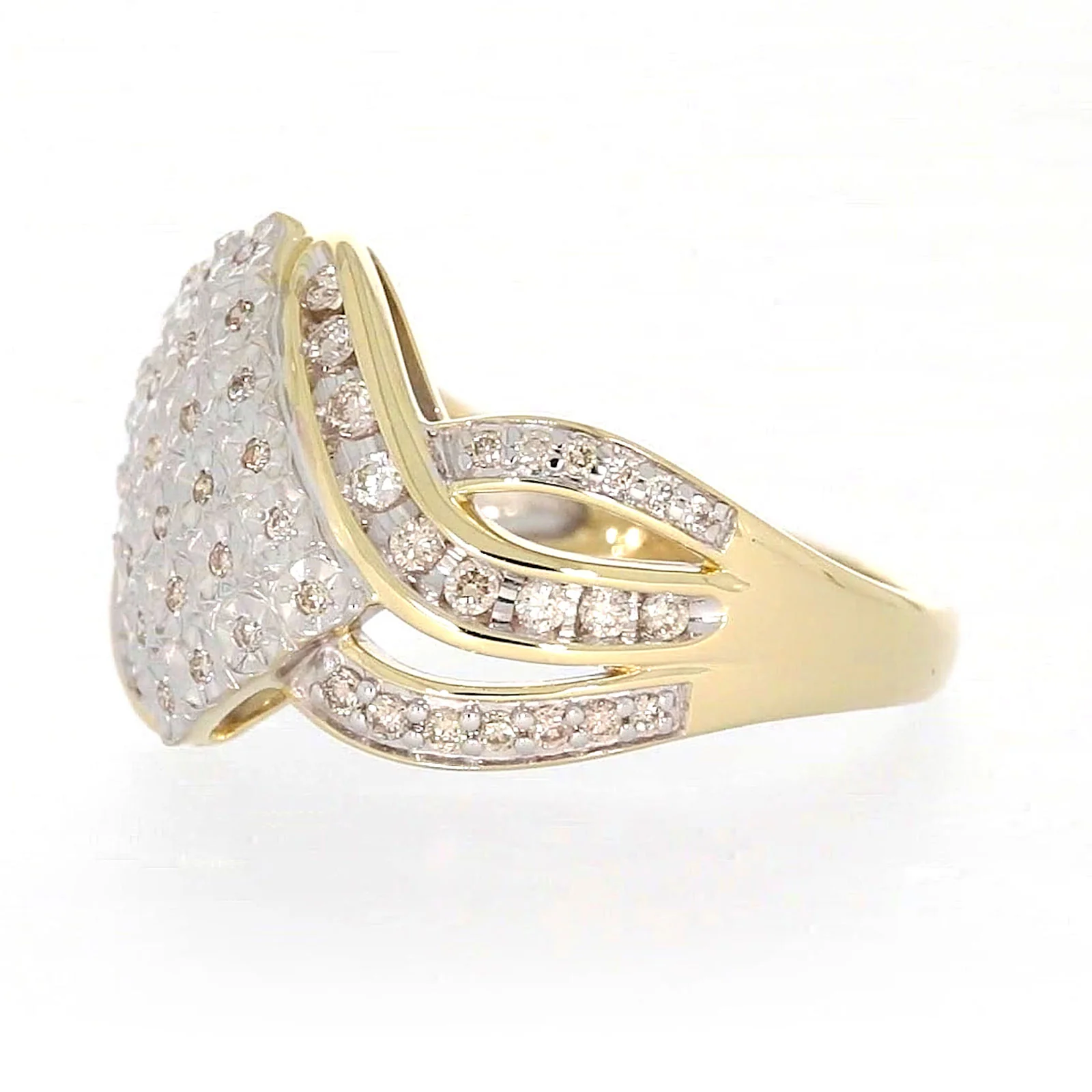 9ct Yellow Gold Round Brilliant Cut 0.34 CARAT tw of Diamonds Ring - Image 13