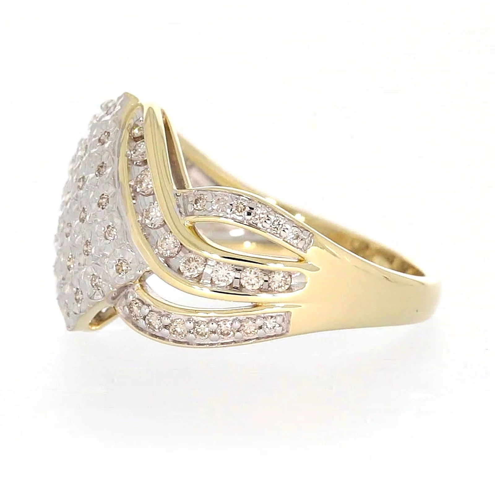 9ct Yellow Gold Round Brilliant Cut 0.34 CARAT tw of Diamonds Ring - Image 15