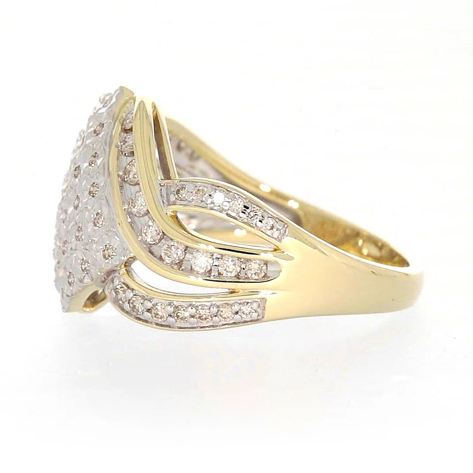 9ct Yellow Gold Round Brilliant Cut 0.34 CARAT tw of Diamonds Ring - Image 16